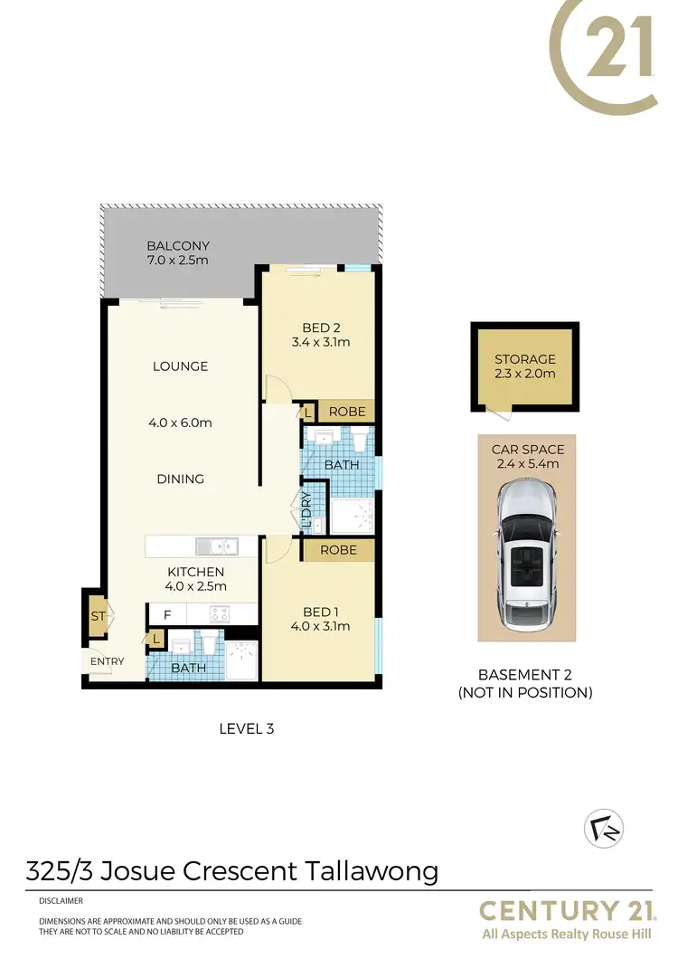 Floorplan of Homely unit listing, 325/3 Josue Crescent, Schofields NSW 2762