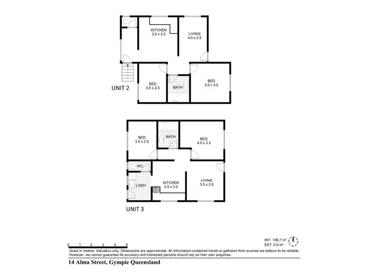 Floorplan of Homely block of units listing, 14A Alma Street, Gympie QLD 4570