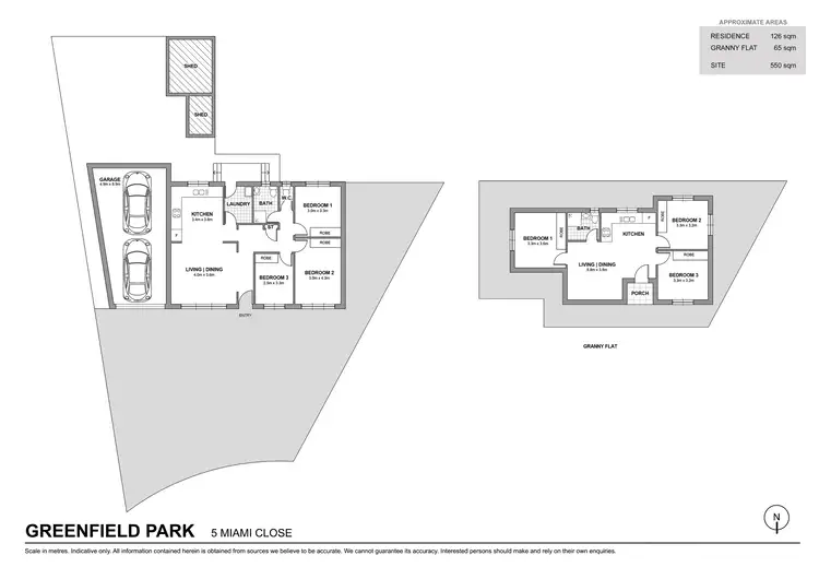 Floorplan of Homely house listing, 5 Miami Close, Greenfield Park NSW 2176