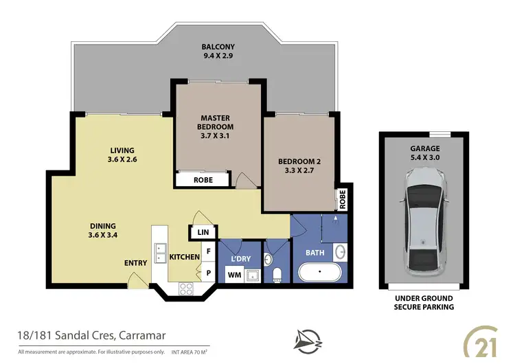 Floorplan of Homely unit listing, 18/181-185 Sandal Crescent, Carramar NSW 2163