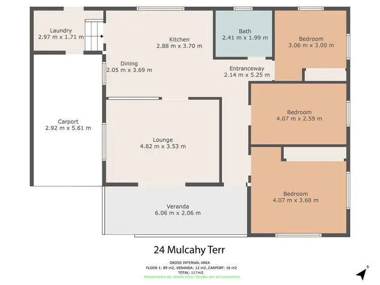 Floorplan of Homely house listing, 24 Mulcahy Terrace, Gympie QLD 4570
