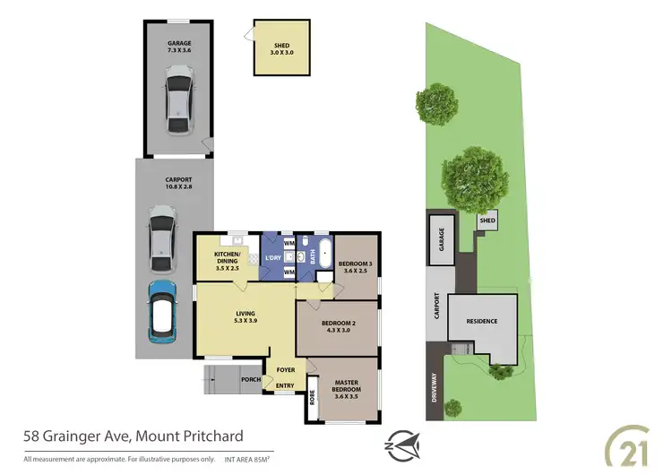 Floorplan of Homely house listing, 58 Grainger Avenue, Mount Pritchard NSW 2170
