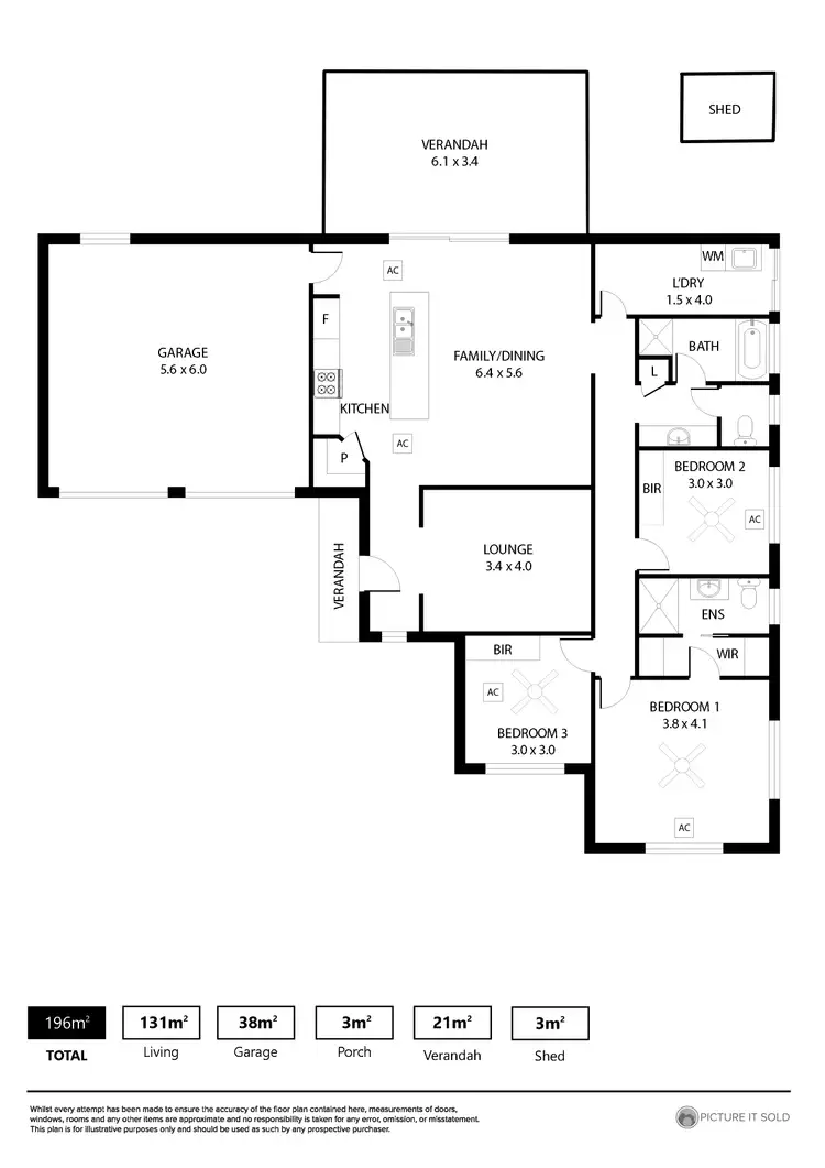 Floorplan of Homely house listing, 1 Macpharlin Court, Hillbank SA 5112