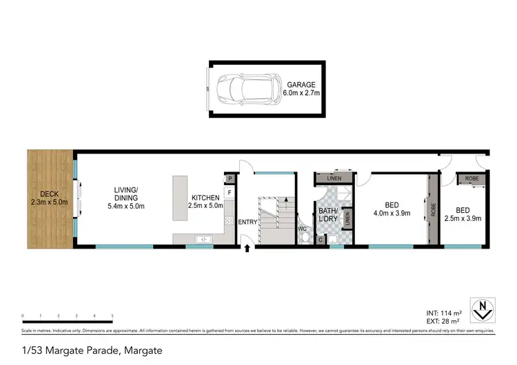 Floorplan of Homely unit listing, 1/53 Margate Parade, Margate QLD 4019