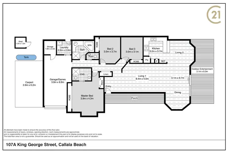 Floorplan of Homely house listing, 107A King George Street, Callala Beach NSW 2540