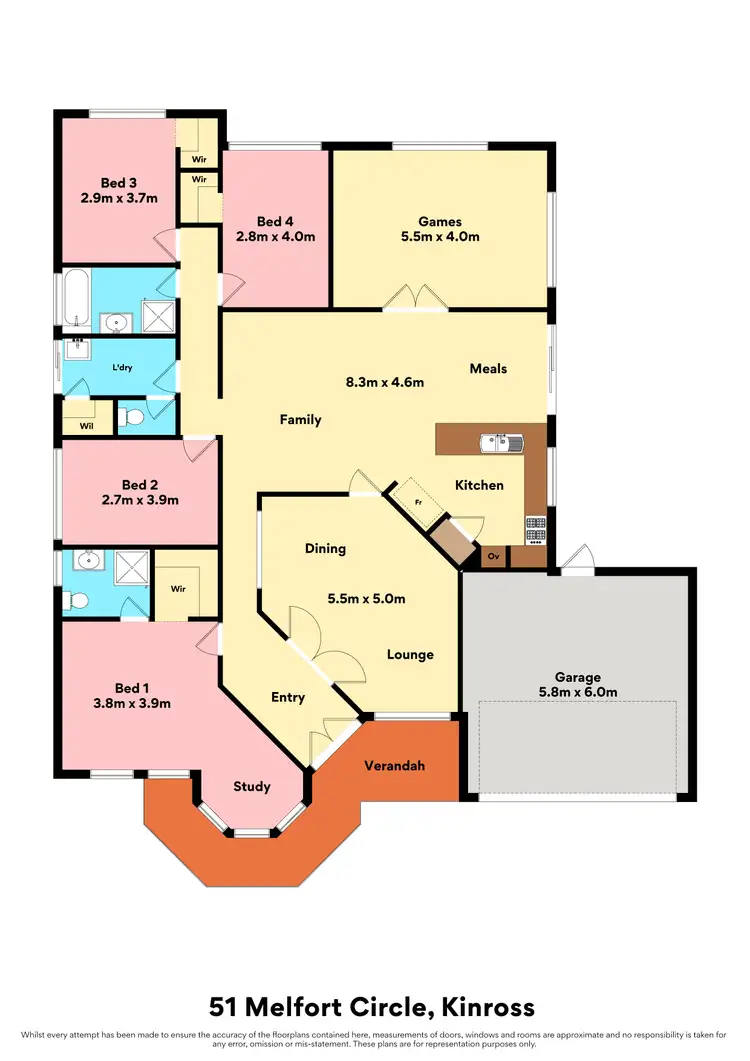 Floorplan of Homely house listing, 51 Melfort Circle, Kinross WA 6028
