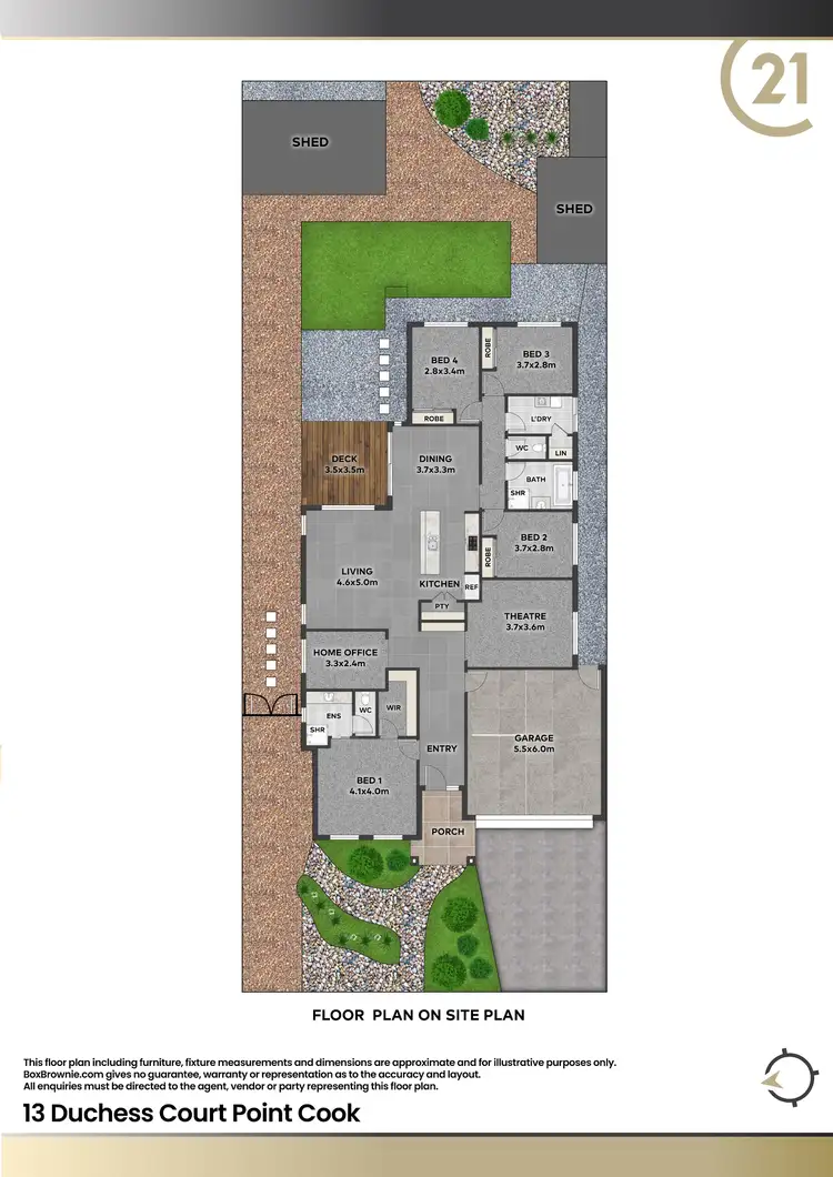 Floorplan of Homely house listing, 13 Duchess Court, Point Cook VIC 3030