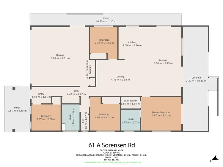 Floorplan of Homely house listing, 61A Sorensen Road, Southside QLD 4570