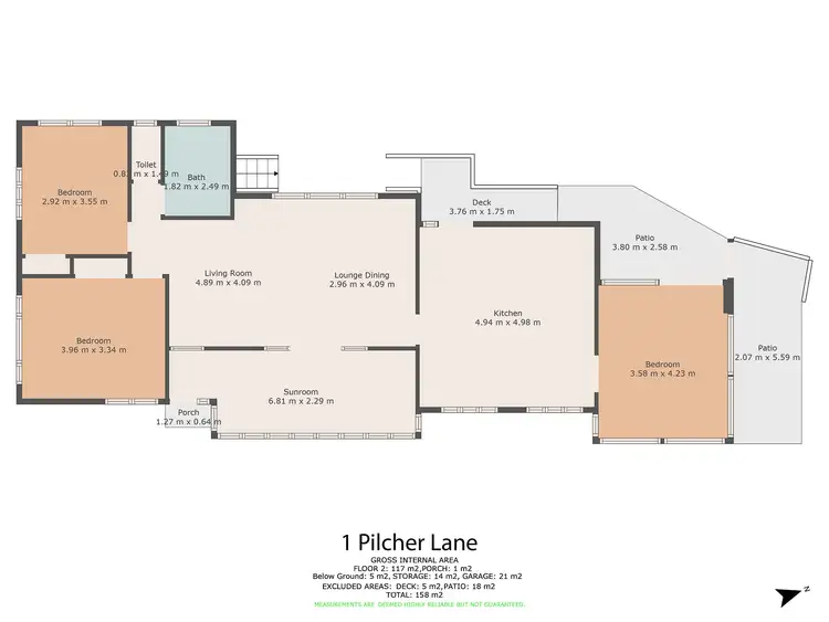 Floorplan of Homely house listing, 1 Pilcher Lane, Gympie QLD 4570
