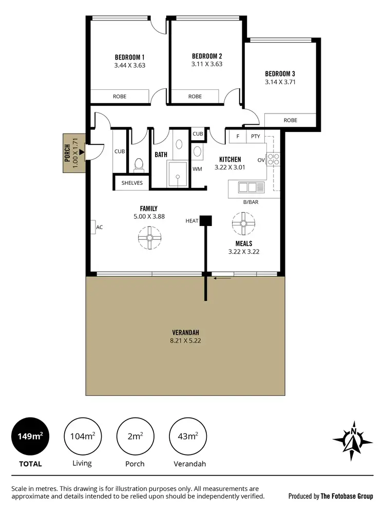 Floorplan of Homely house listing, 1 Beth Court, Pennington SA 5013