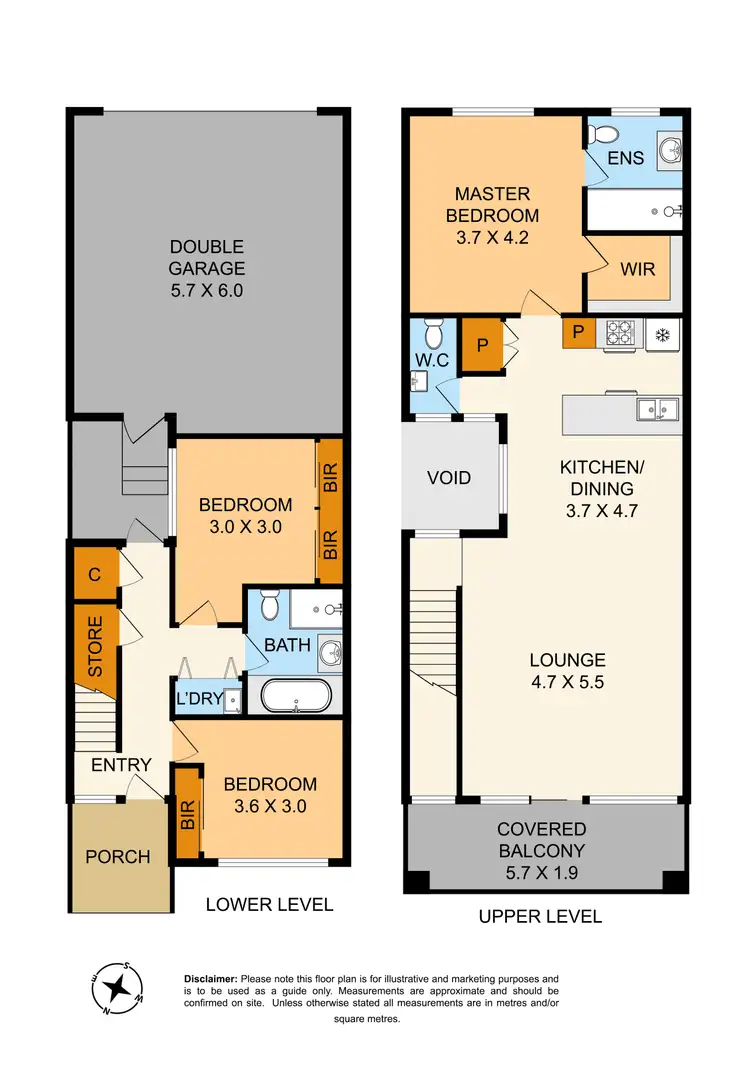 Floorplan of Homely townhouse listing, 3 Grenaroff Walk, Lyndhurst VIC 3975