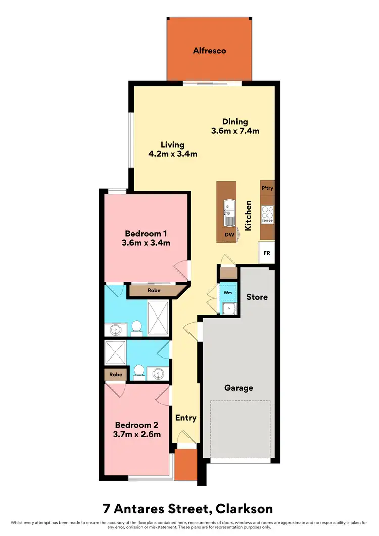Floorplan of Homely house listing, 7 Antares Street, Clarkson WA 6030