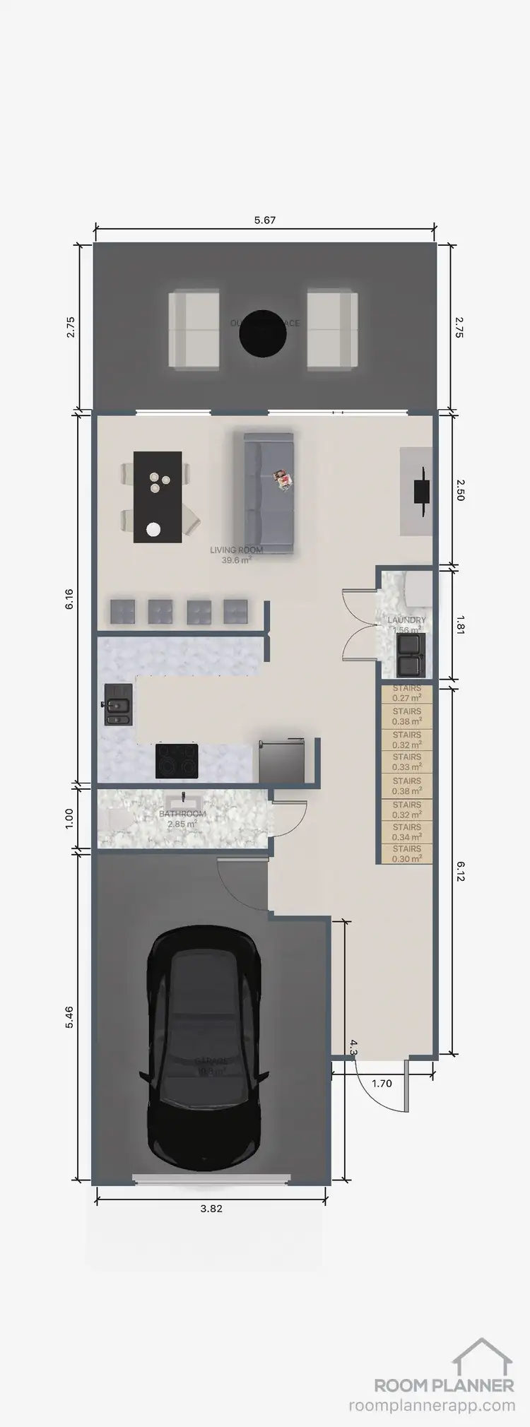 Floorplan of Homely townhouse listing, 235A Myall Street, Tea Gardens NSW 2324