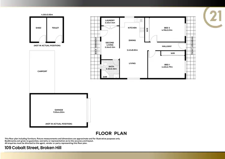Floorplan of Homely house listing, 109 Cobalt Street, Broken Hill NSW 2880