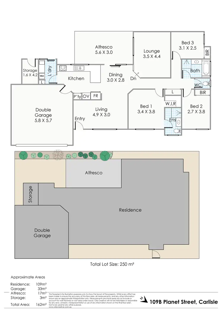 Floorplan of Homely house listing, 109B Planet Street, Carlisle WA 6101