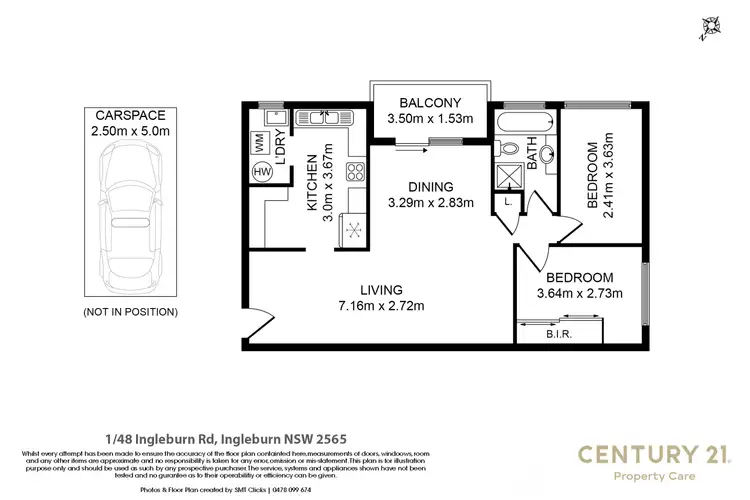 Floorplan of Homely unit listing, 11/48 Ingleburn Road, Ingleburn NSW 2565