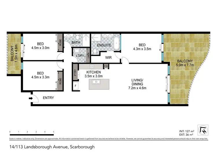 Floorplan of Homely unit listing, 14/113 Landsborough Avenue, Scarborough QLD 4020