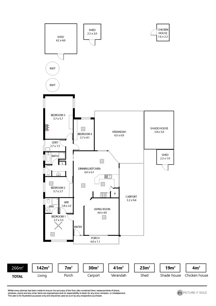Floorplan of Homely house listing, 12 Ninnes Grove, Angaston SA 5353