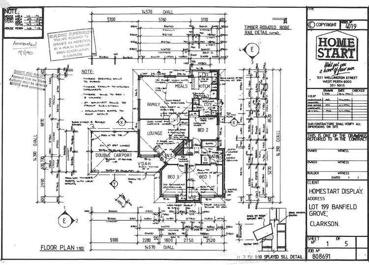 Floorplan of Homely house listing, 17 Banfield Grove, Clarkson WA 6030