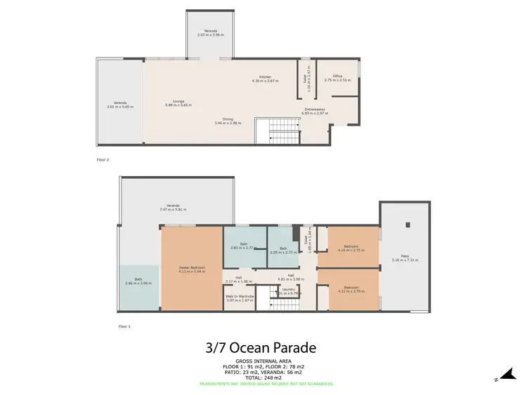 Floorplan of Homely unit listing, 3/7 Oceanview Parade, Rainbow Beach QLD 4581