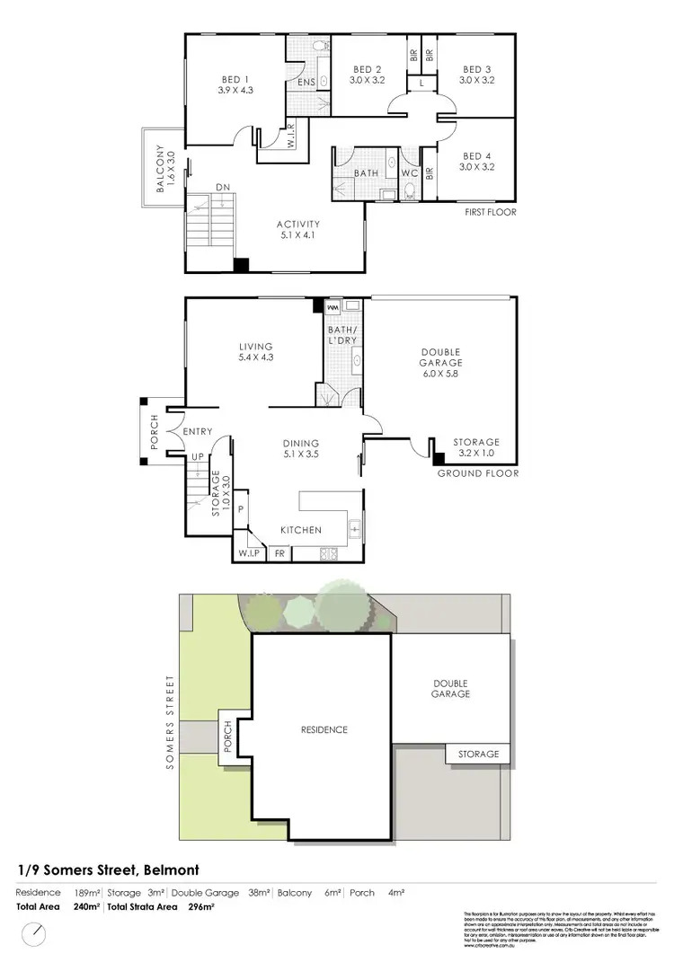 Floorplan of Homely townhouse listing, 1/9 Somers Street, Belmont WA 6104