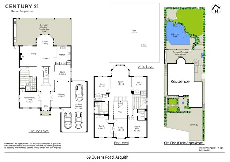 Floorplan of Homely house listing, 69 Queens Road, Asquith NSW 2077