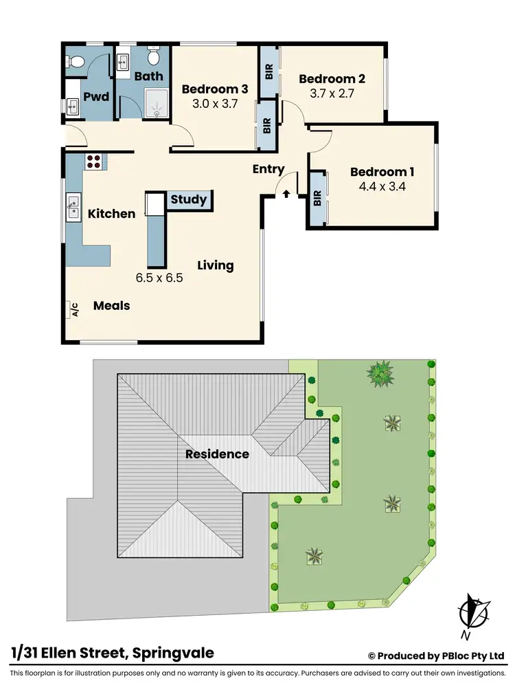 Floorplan of Homely house listing, 1/31 Ellen Street, Springvale VIC 3171