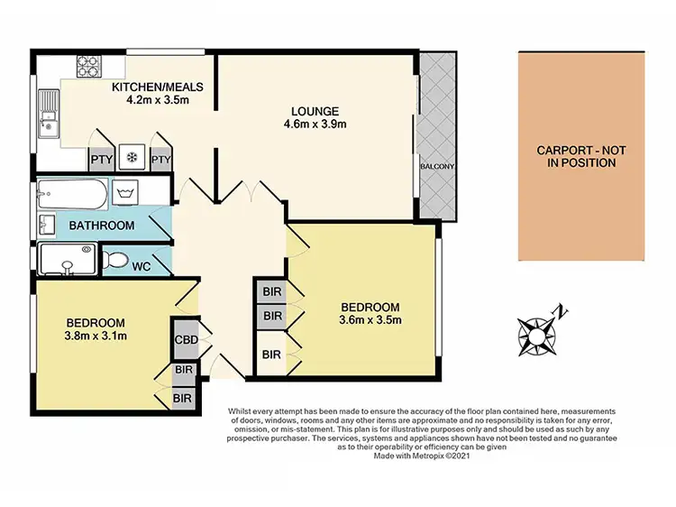 Floorplan of Homely apartment listing, 4/52 Scott Street, Elwood VIC 3184