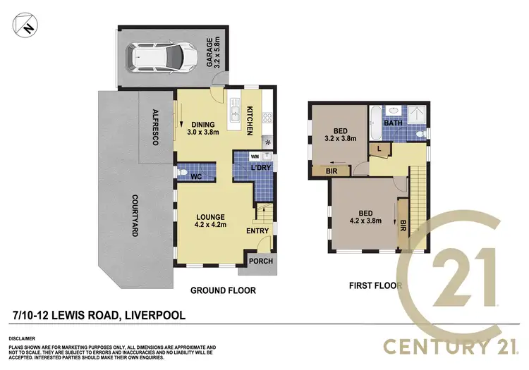 Floorplan of Homely townhouse listing, 7/10-12 Lewis Road, Liverpool NSW 2170