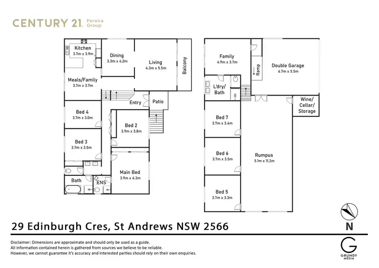 Floorplan of Homely house listing, 29 Edinburgh Crescent, St Andrews NSW 2566