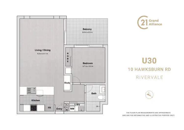Floorplan of Homely apartment listing, 30/10 Hawksburn Road, Rivervale WA 6103
