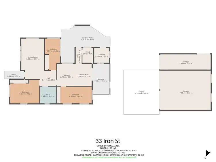 Floorplan of Homely house listing, 33 Iron Street, Gympie QLD 4570