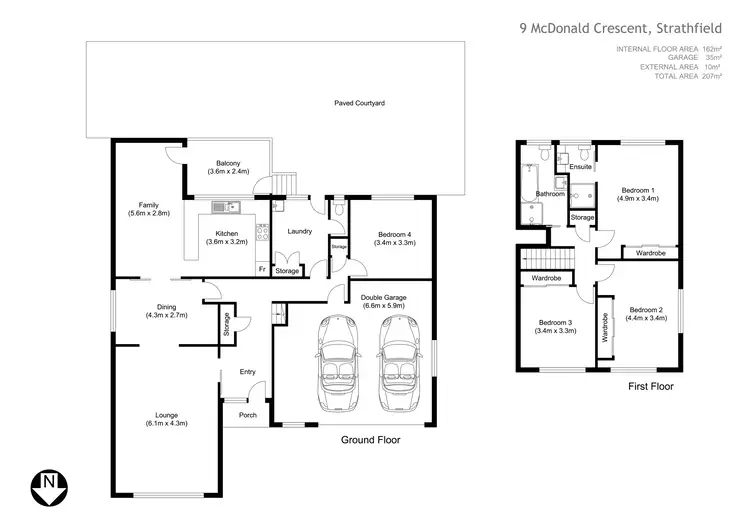 Floorplan of Homely house listing, 9 McDonald Crescent, Strathfield NSW 2135
