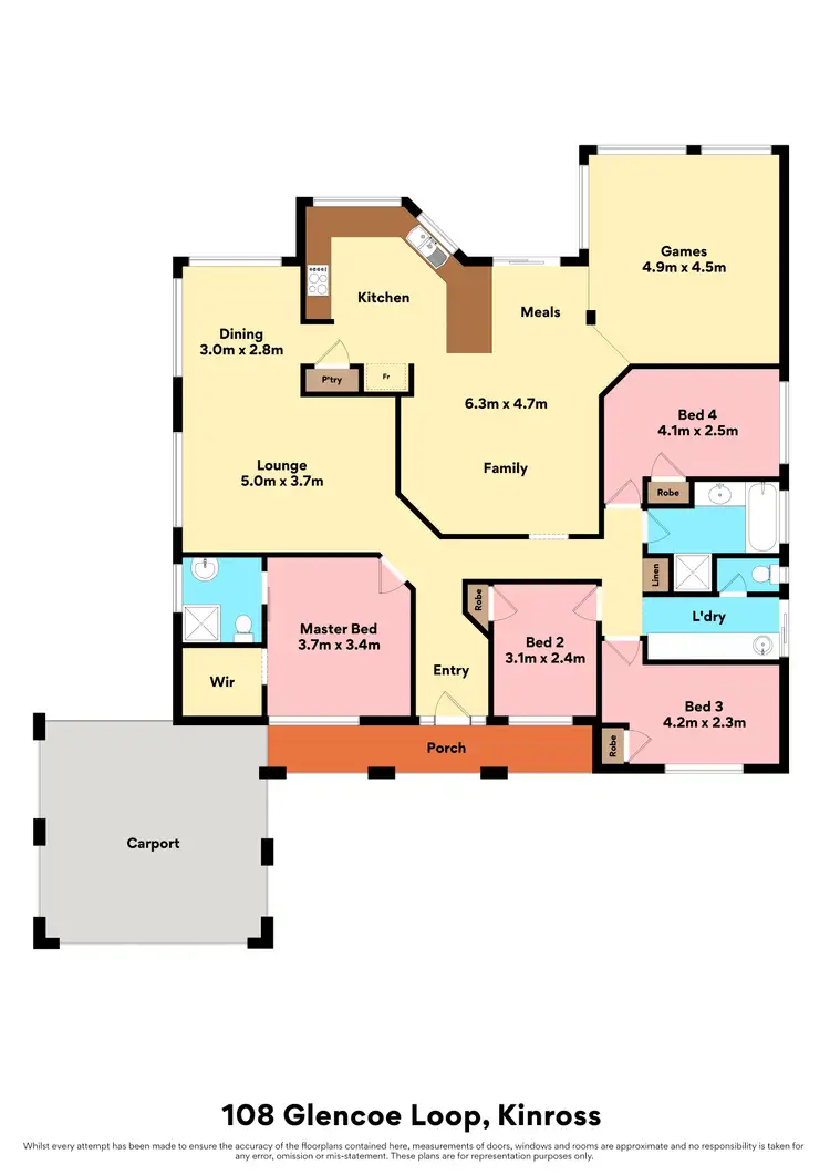 Floorplan of Homely house listing, 108 Glencoe Loop, Kinross WA 6028
