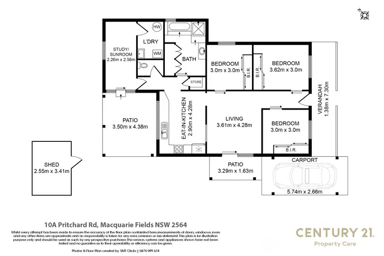 Floorplan of Homely house listing, 1/10 Pritchard Road, Macquarie Fields NSW 2564