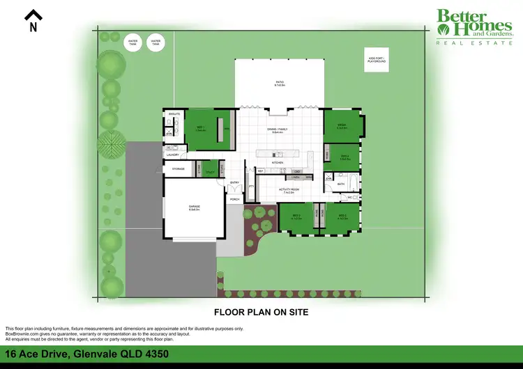 Floorplan of Homely house listing, 16 Ace Drive, Glenvale QLD 4350