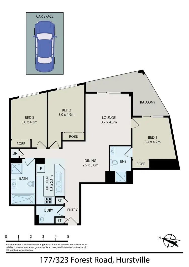 Floorplan of Homely rural property listing, 177/323 Forest Rd, Hurstville NSW 2220