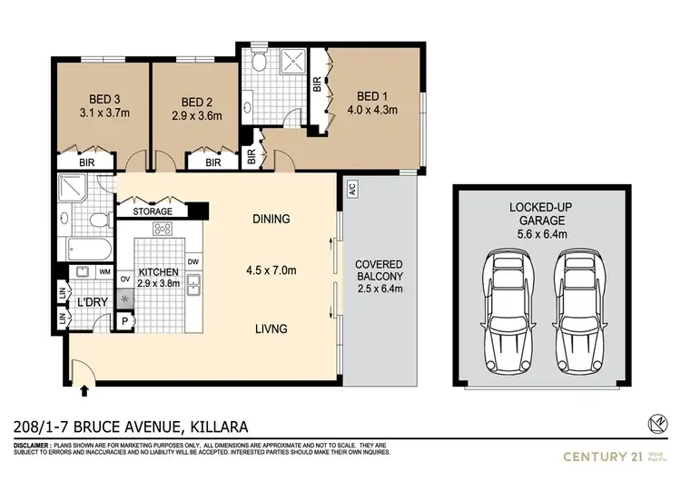 Floorplan of Homely apartment listing, 208/1-7 Bruce Avenue, Killara NSW 2071