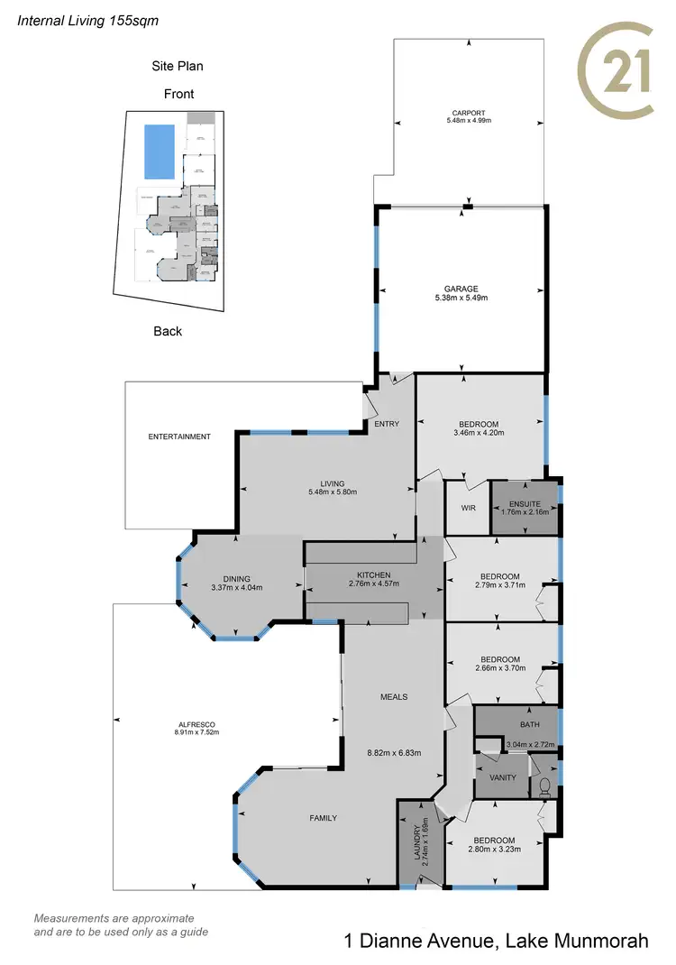 Floorplan of Homely house listing, 1 Dianne Avenue, Lake Munmorah NSW 2259