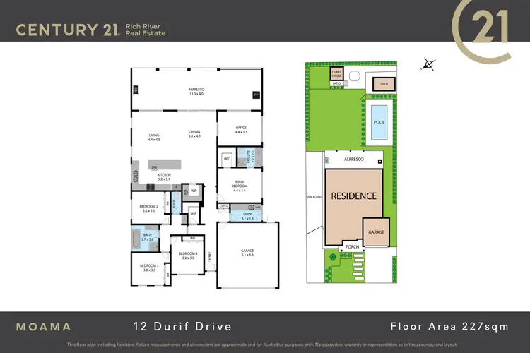 Floorplan of Homely house listing, 12 Durif Drive, Moama NSW 2731