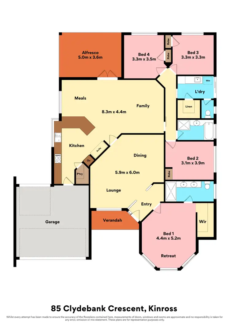 Floorplan of Homely house listing, 85 Clydebank Crescent, Kinross WA 6028