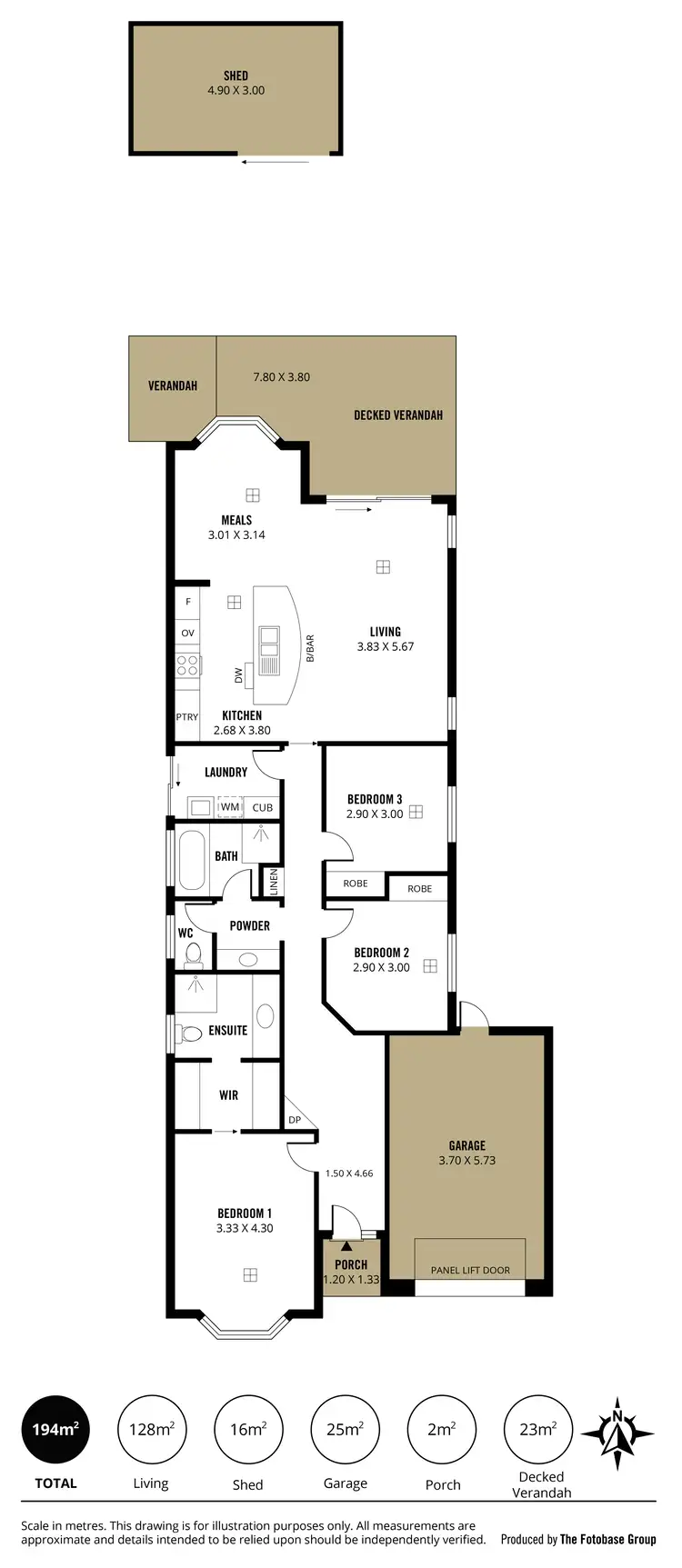 Floorplan of Homely house listing, 42 Byard Terrace, Mitchell Park SA 5043