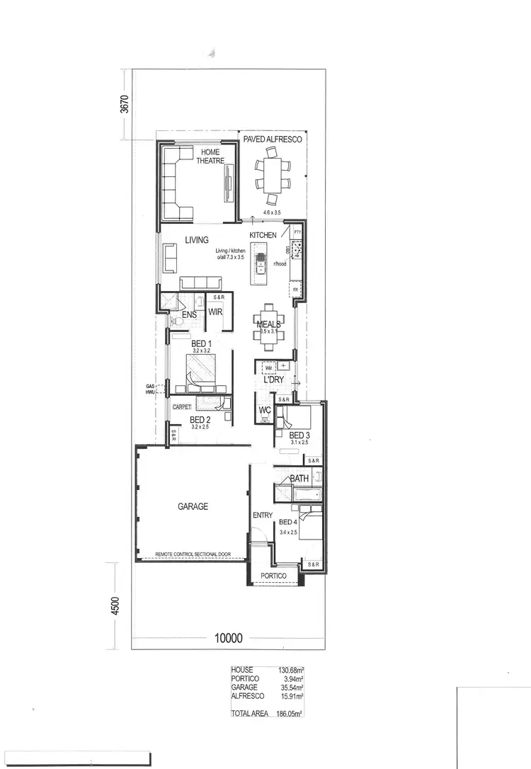 Floorplan of Homely house listing, 10 Tawny Way, Alkimos WA 6038