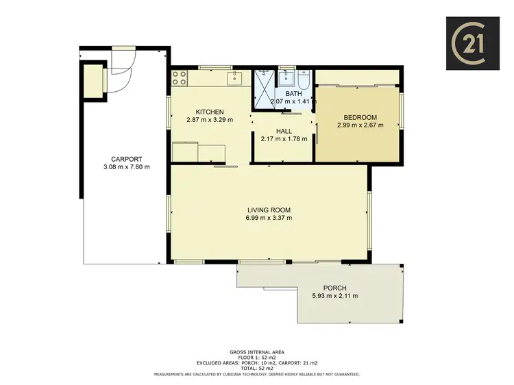 Floorplan of Homely unit listing, 2/32 Esplanade, Tin Can Bay QLD 4580