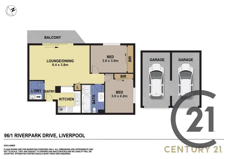 Floorplan of Homely unit listing, 96/1 Riverpark Drive, Liverpool NSW 2170