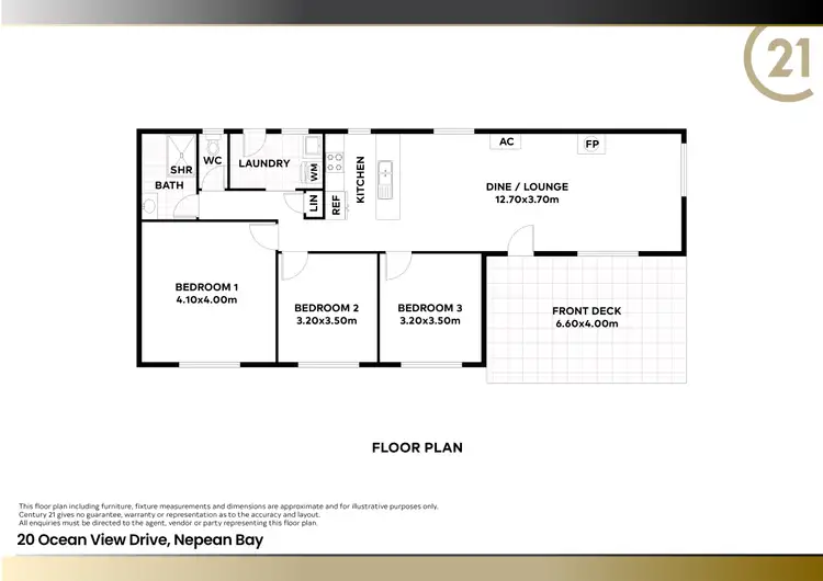 Floorplan of Homely house listing, 20 Ocean View Drive, Nepean Bay SA 5223