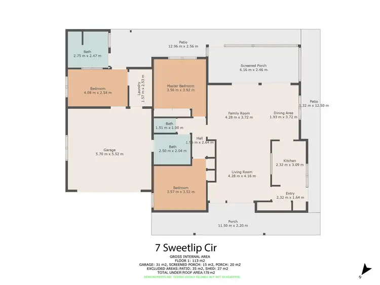 Floorplan of Homely house listing, 7 Sweetlip Circle, Tin Can Bay QLD 4580