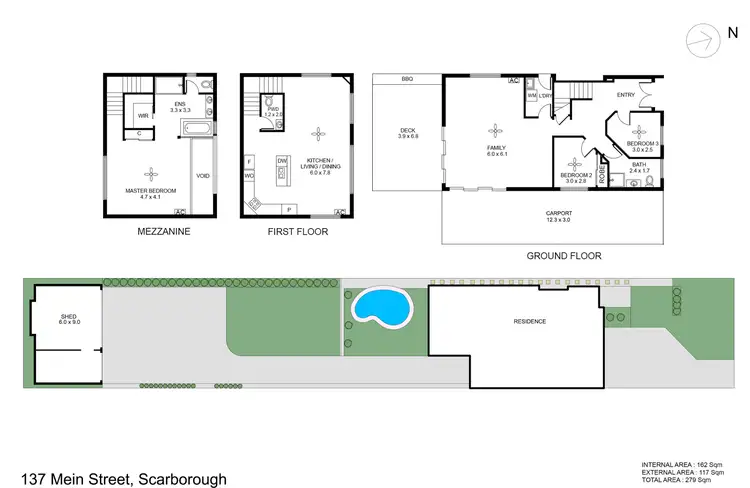 Floorplan of Homely house listing, 137 Mein Street, Scarborough QLD 4020