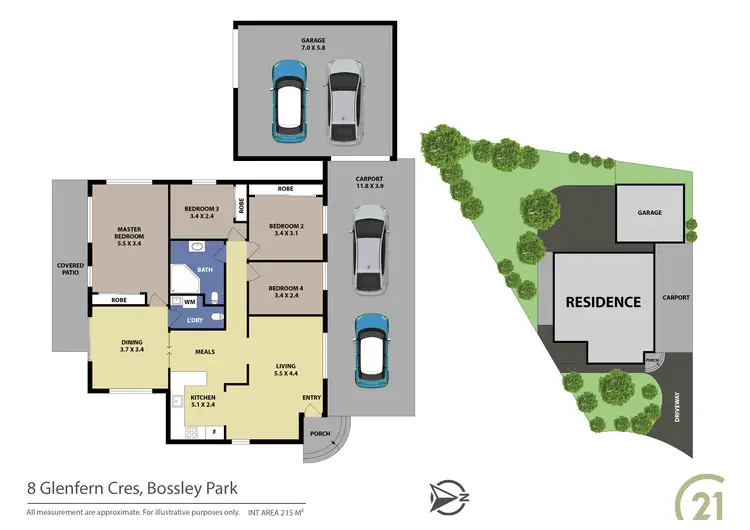 Floorplan of Homely house listing, 8 Glenfern Crescent, Bossley Park NSW 2176