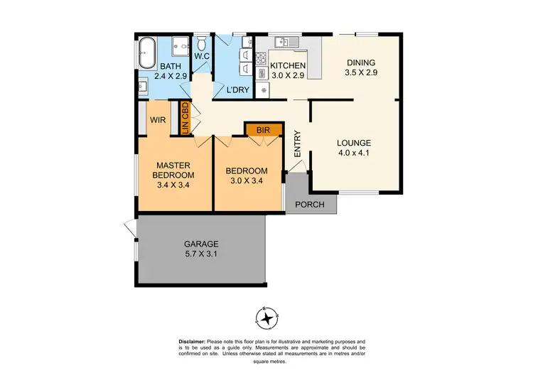 Floorplan of Homely unit listing, 2/11 Clement Street, Dandenong VIC 3175